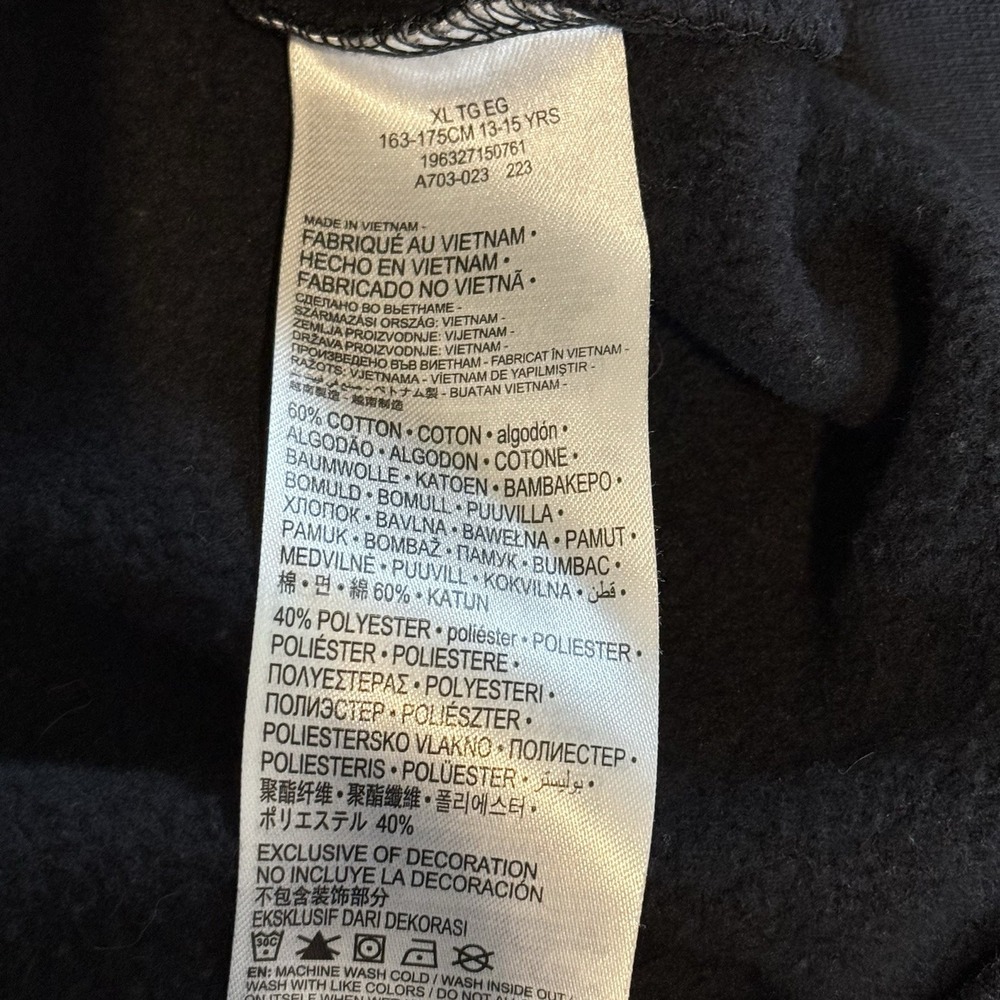 Jordan Air‎ Sweatshirt Youth XL Air Jumpman Pullover Basketball Black - Picture 5 of 6